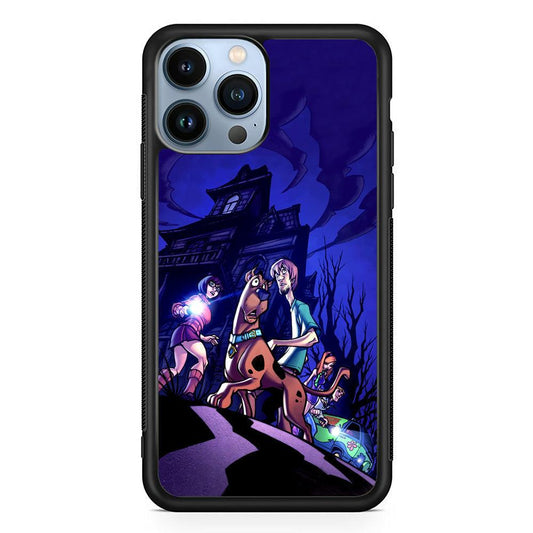 Scooby Doo Seeing The Clue iPhone 14 Pro Case-Rubber Black (2D Case)-Oxvistore
