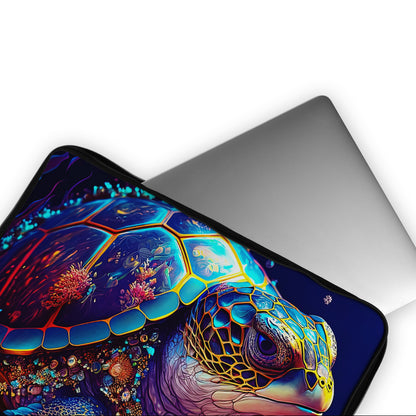 Sea Turtle Dreamy Colorful Laptop Sleeve Protective Cover