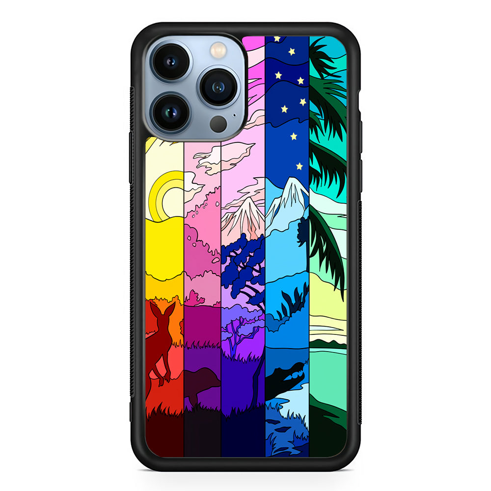 Season Difference Spectrum 2D Rubber Phone Case