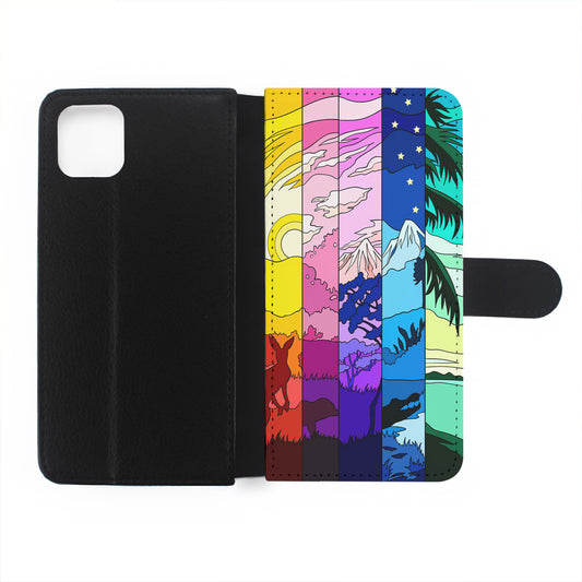 Season Difference Spectrum Flip Wallet Phone Case