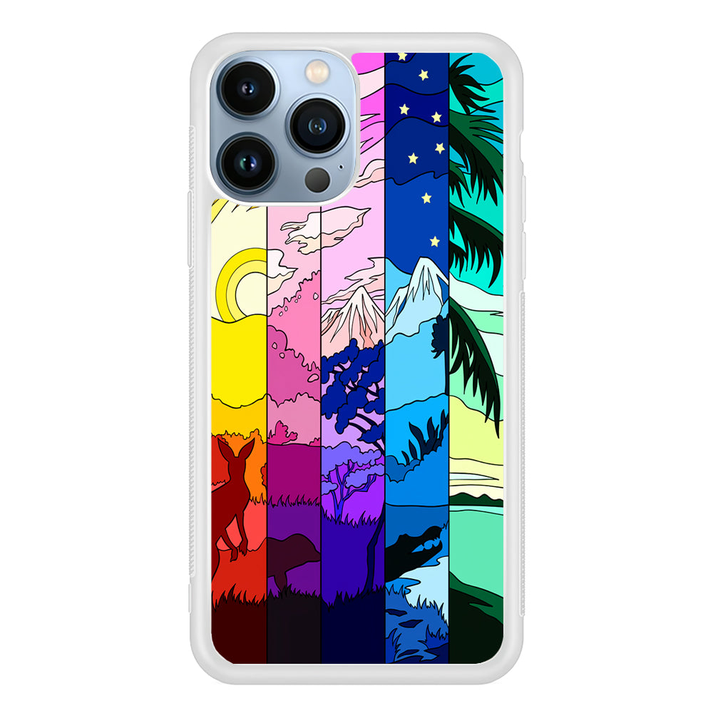 Season Difference Spectrum 2D Rubber Phone Case