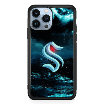 Seattle Kraken Storm 2D Rubber Phone Case