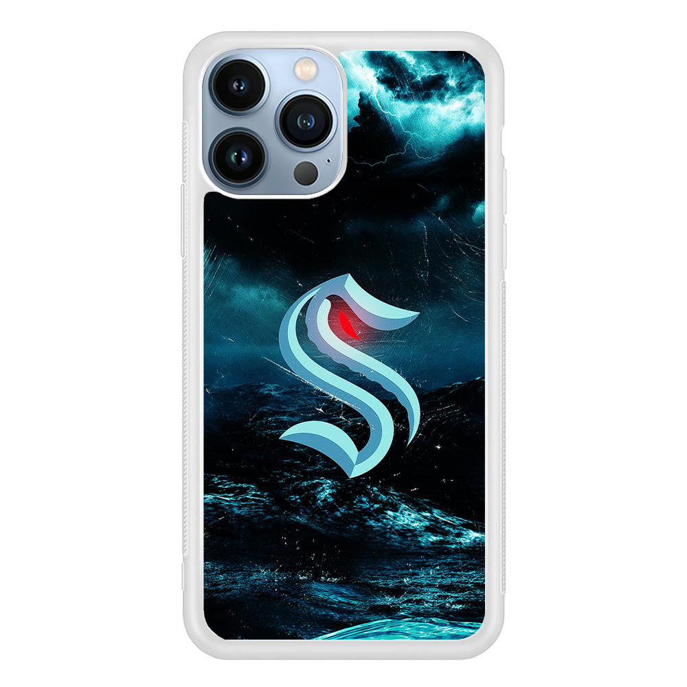 Seattle Kraken Storm 2D Rubber Phone Case