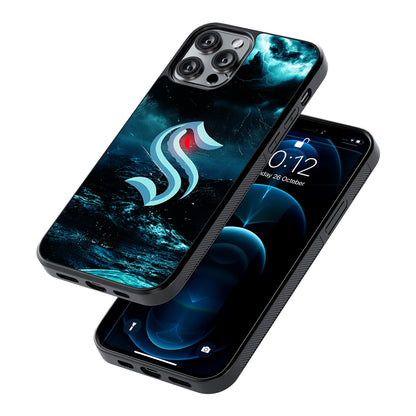 Seattle Kraken Storm 2D Rubber Phone Case