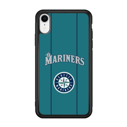 Seattle Mariners Green Blue Jersey iPhone XR Case-Oxvistore