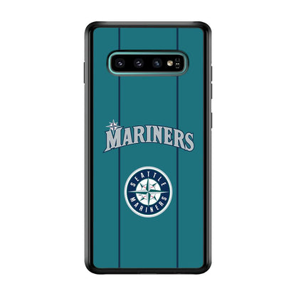 Seattle Mariners Green Blue Jersey Samsung Galaxy S10 Case-Oxvistore