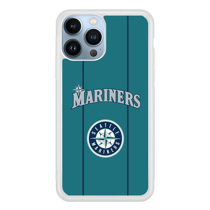 Seattle Mariners Green Blue Jersey iPhone 15 Pro Max Case-Oxvistore