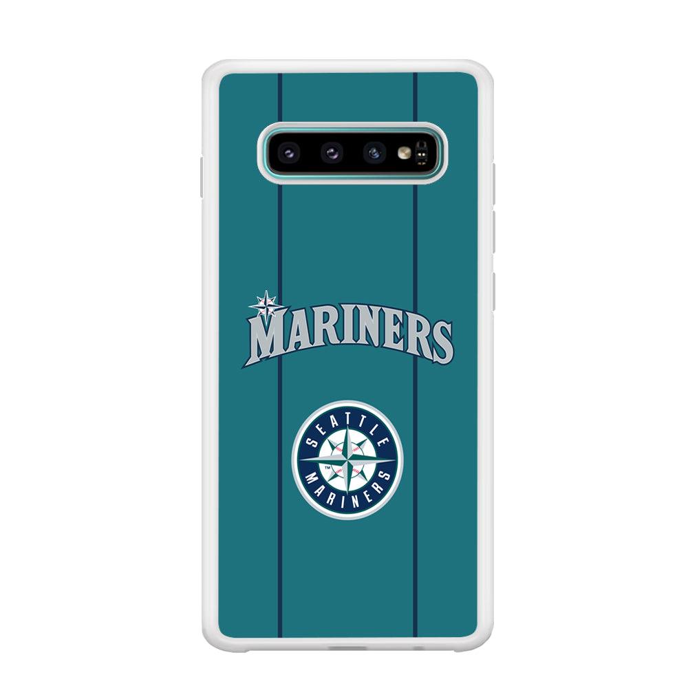 Seattle Mariners Green Blue Jersey Samsung Galaxy S10 Case-Oxvistore