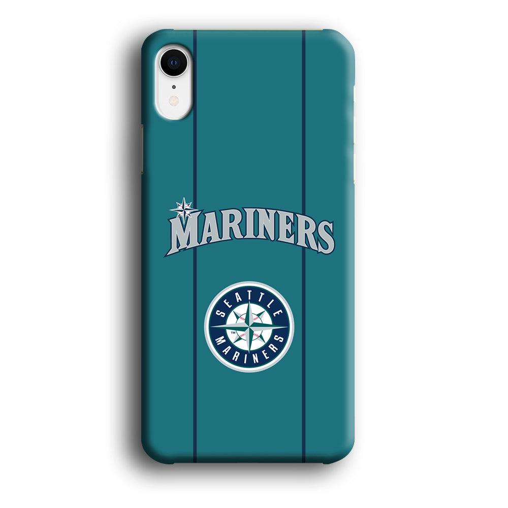 Seattle Mariners Green Blue Jersey iPhone XR Case-Oxvistore