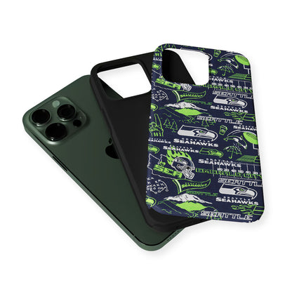 Seattle Seahawks Pattern 2 in 1 Tough Phone Case