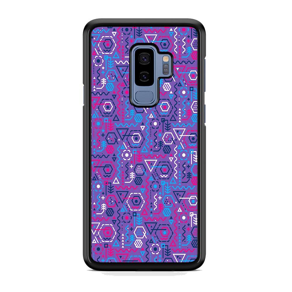 Shape of Algorithm Samsung Galaxy S9 Plus Case-Rubber Black (2D Case)-Oxvistore