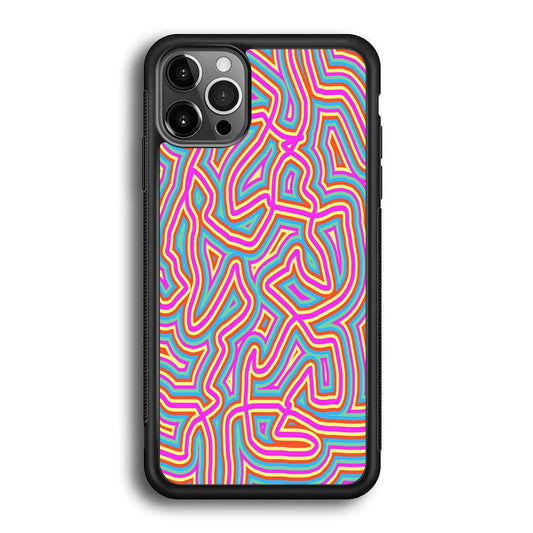 Shapes Abstract 04 iPhone 12 Pro Case-Rubber White (2D Case)-Oxvistore