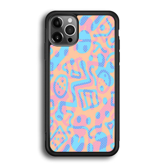 Shapes Abstract 05 iPhone 12 Pro Case-Rubber White (2D Case)-Oxvistore