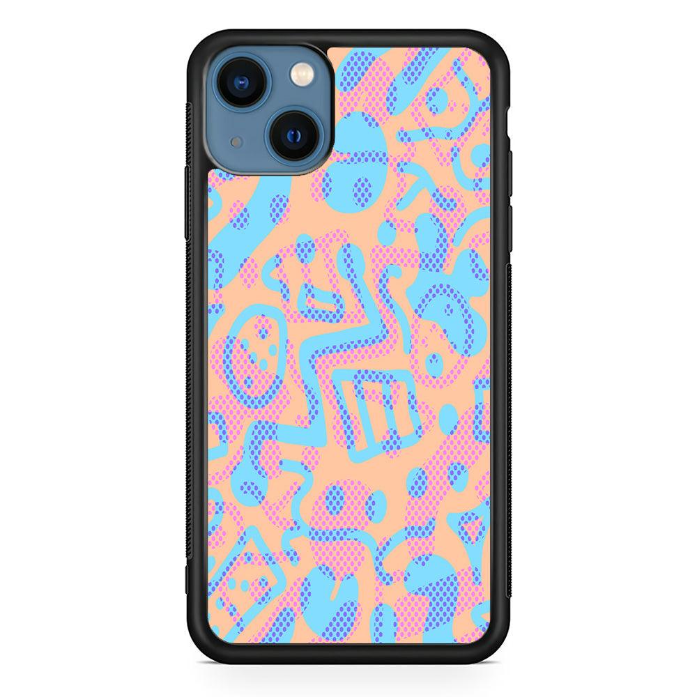 Shapes Abstract 05 iPhone 15 Case-Rubber Black (2D Case)-Oxvistore