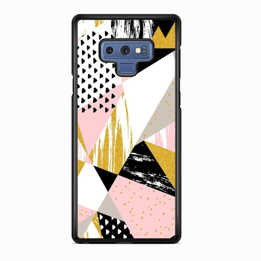 Shapes Abstract 01 Samsung Galaxy Note 9 Case-Rubber Black (2D Case)-Oxvistore