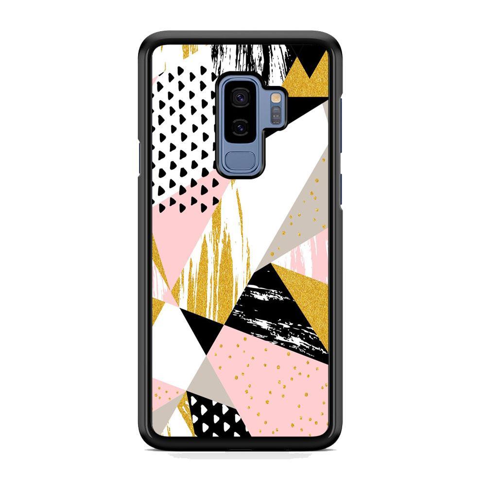 Shapes Abstract 01 Samsung Galaxy S9 Plus Case-Rubber Black (2D Case)-Oxvistore