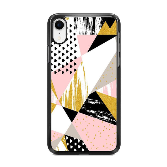 Shapes Abstract 01 iPhone XR Case-Rubber Black (2D Case)-Oxvistore
