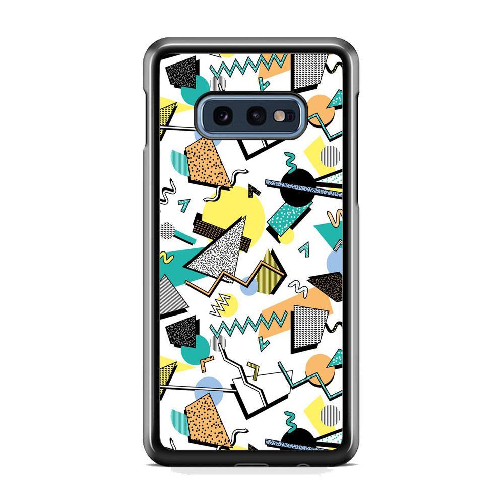 Shapes Abstract 02 Samsung Galaxy S10E Case-Rubber Black (2D Case)-Oxvistore