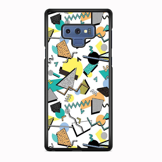 Shapes Abstract 02 Samsung Galaxy Note 9 Case-Rubber Black (2D Case)-Oxvistore
