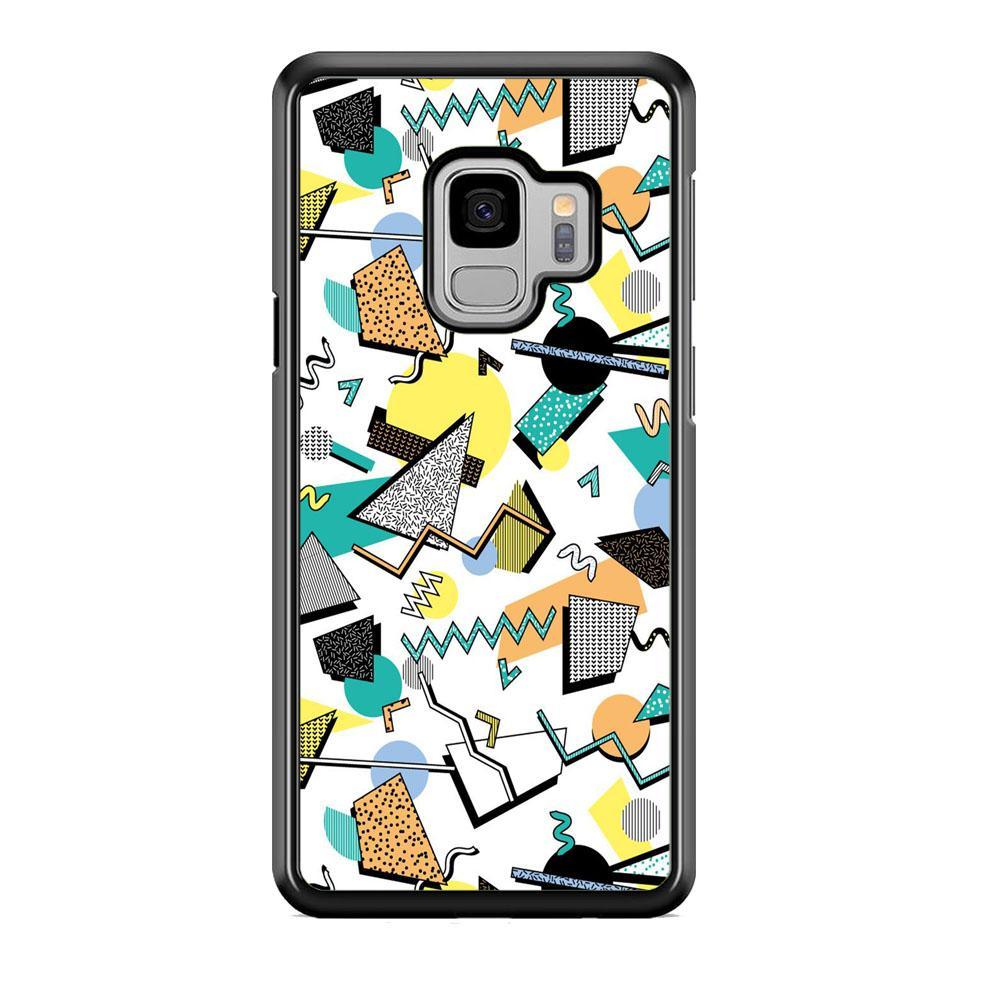 Shapes Abstract 02 Samsung Galaxy S9 Case-Rubber Black (2D Case)-Oxvistore