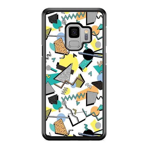 Shapes Abstract 02 Samsung Galaxy S9 Case-Rubber Black (2D Case)-Oxvistore