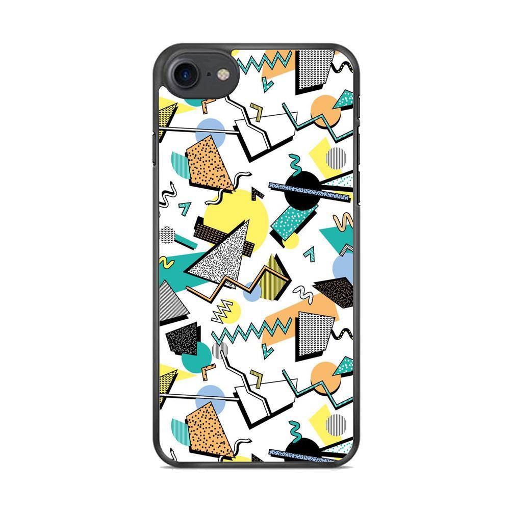 Shapes Abstract 02 iPhone 7 Case-Rubber Black (2D Case)-Oxvistore