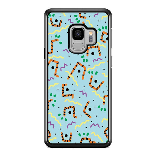 Shapes Abstract 03 Samsung Galaxy S9 Case-Rubber Black (2D Case)-Oxvistore