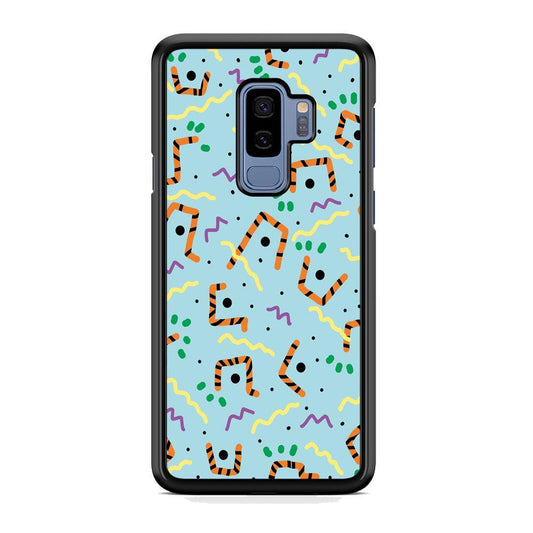 Shapes Abstract 03 Samsung Galaxy S9 Plus Case-Rubber Black (2D Case)-Oxvistore