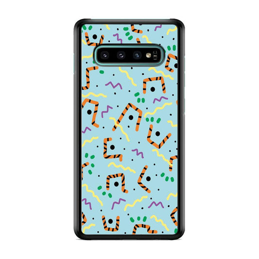 Shapes Abstract 03 Samsung Galaxy S10 Case-Rubber Black (2D Case)-Oxvistore