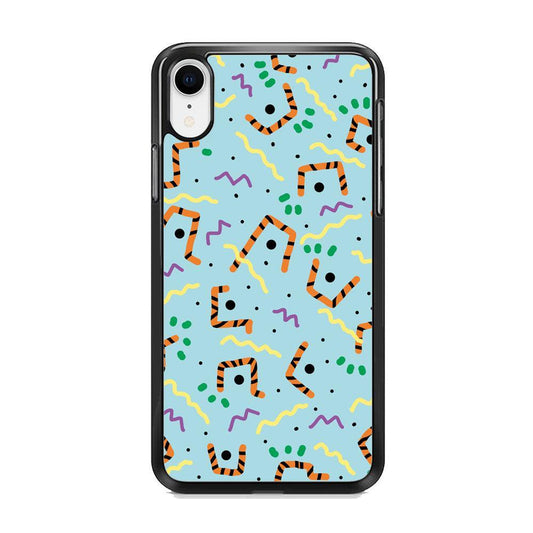 Shapes Abstract 03 iPhone XR Case-Rubber Black (2D Case)-Oxvistore