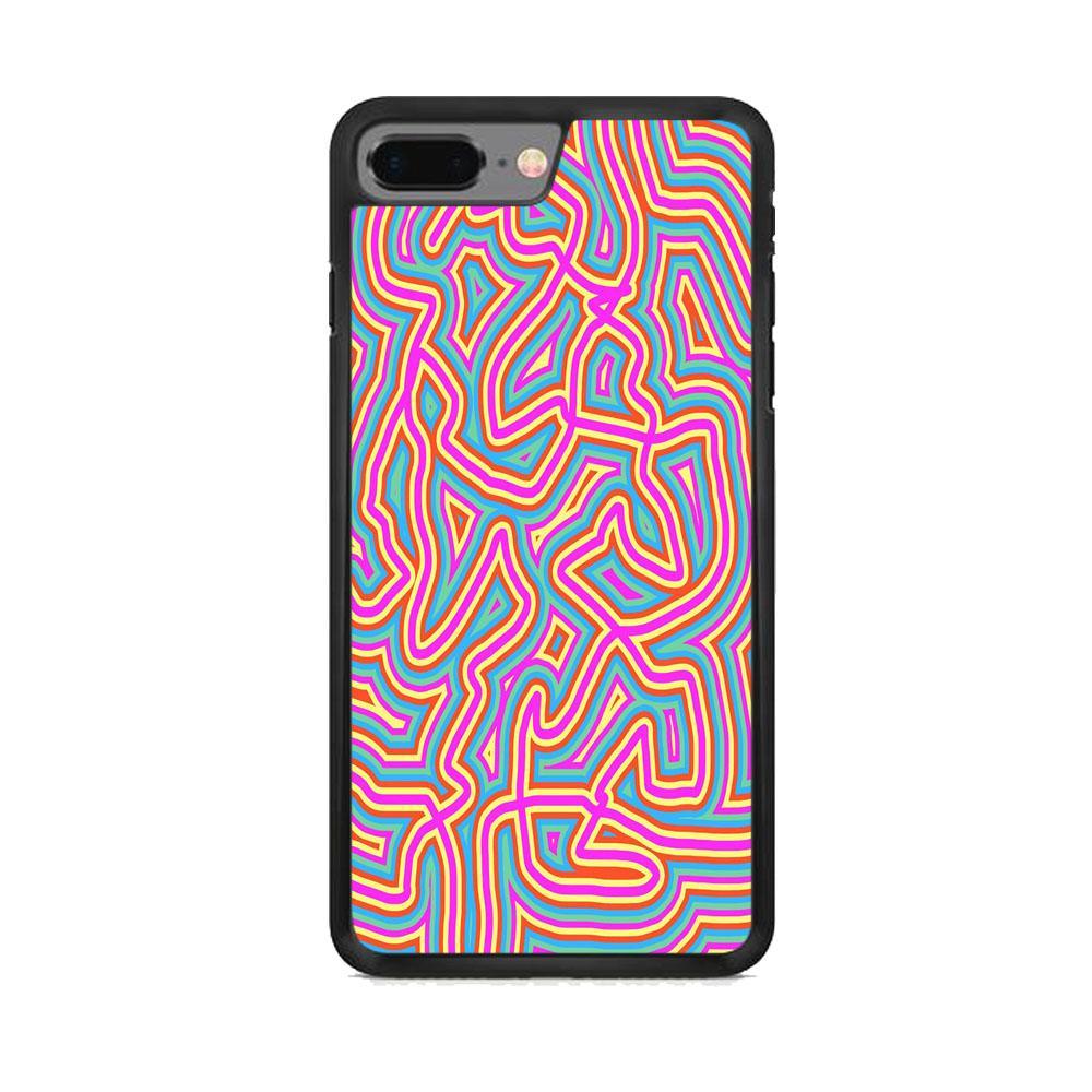 Shapes Abstract 04 iPhone 7 Plus Case-Rubber Black (2D Case)-Oxvistore