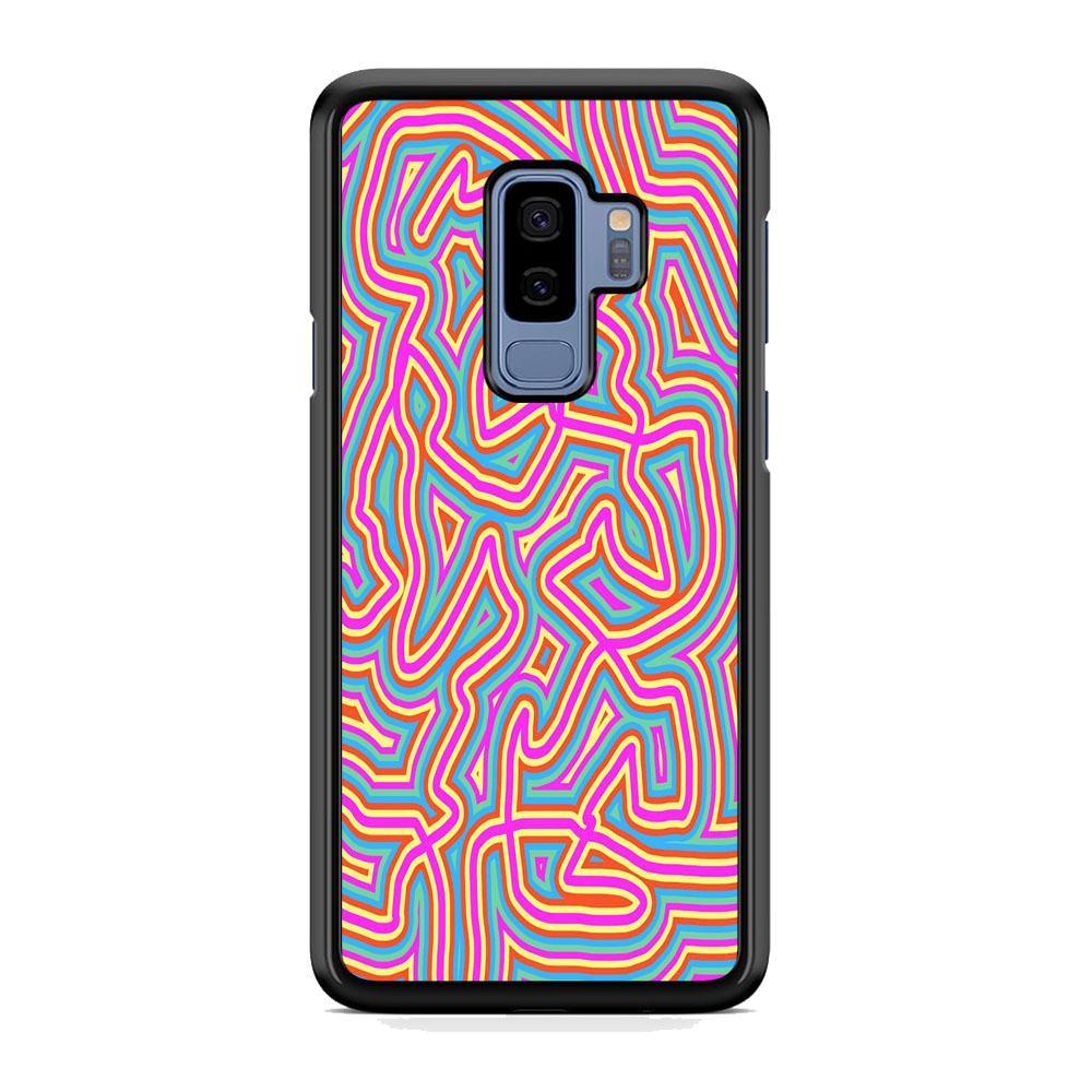 Shapes Abstract 04 Samsung Galaxy S9 Plus Case-Rubber Black (2D Case)-Oxvistore