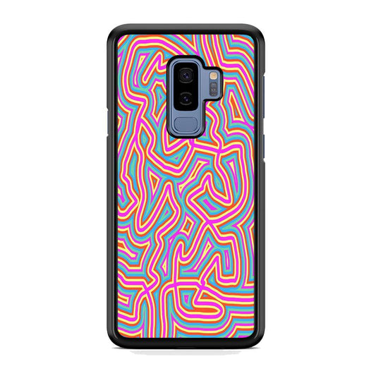 Shapes Abstract 04 Samsung Galaxy S9 Plus Case-Rubber Black (2D Case)-Oxvistore