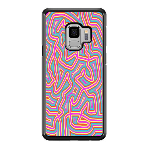Shapes Abstract 04 Samsung Galaxy S9 Case-Rubber Black (2D Case)-Oxvistore