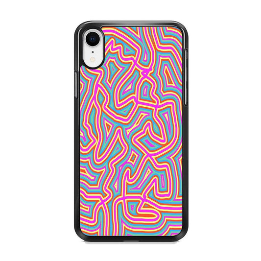 Shapes Abstract 04 iPhone XR Case-Rubber Black (2D Case)-Oxvistore