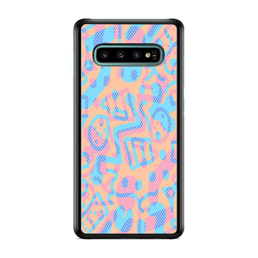 Shapes Abstract 05 Samsung Galaxy S10 Plus Case-Rubber Black (2D Case)-Oxvistore