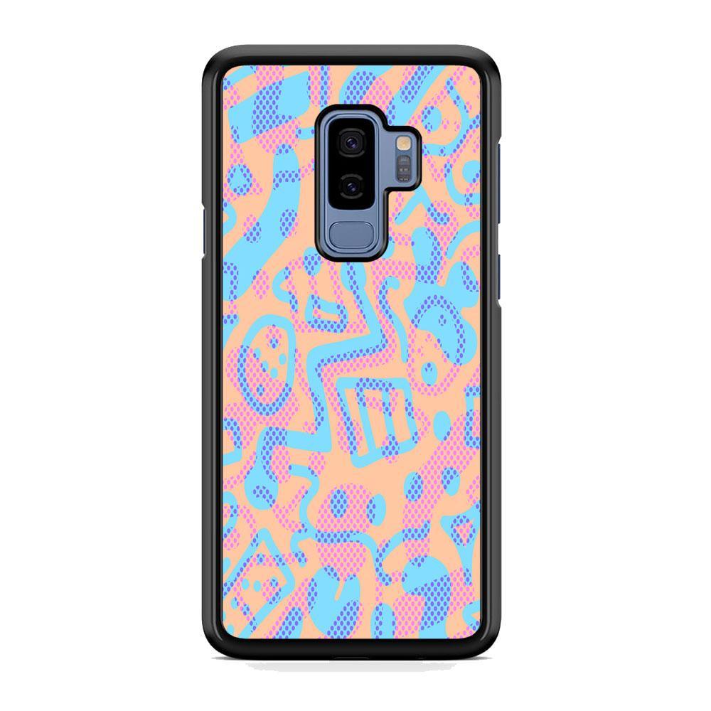 Shapes Abstract 05 Samsung Galaxy S9 Plus Case-Rubber Black (2D Case)-Oxvistore