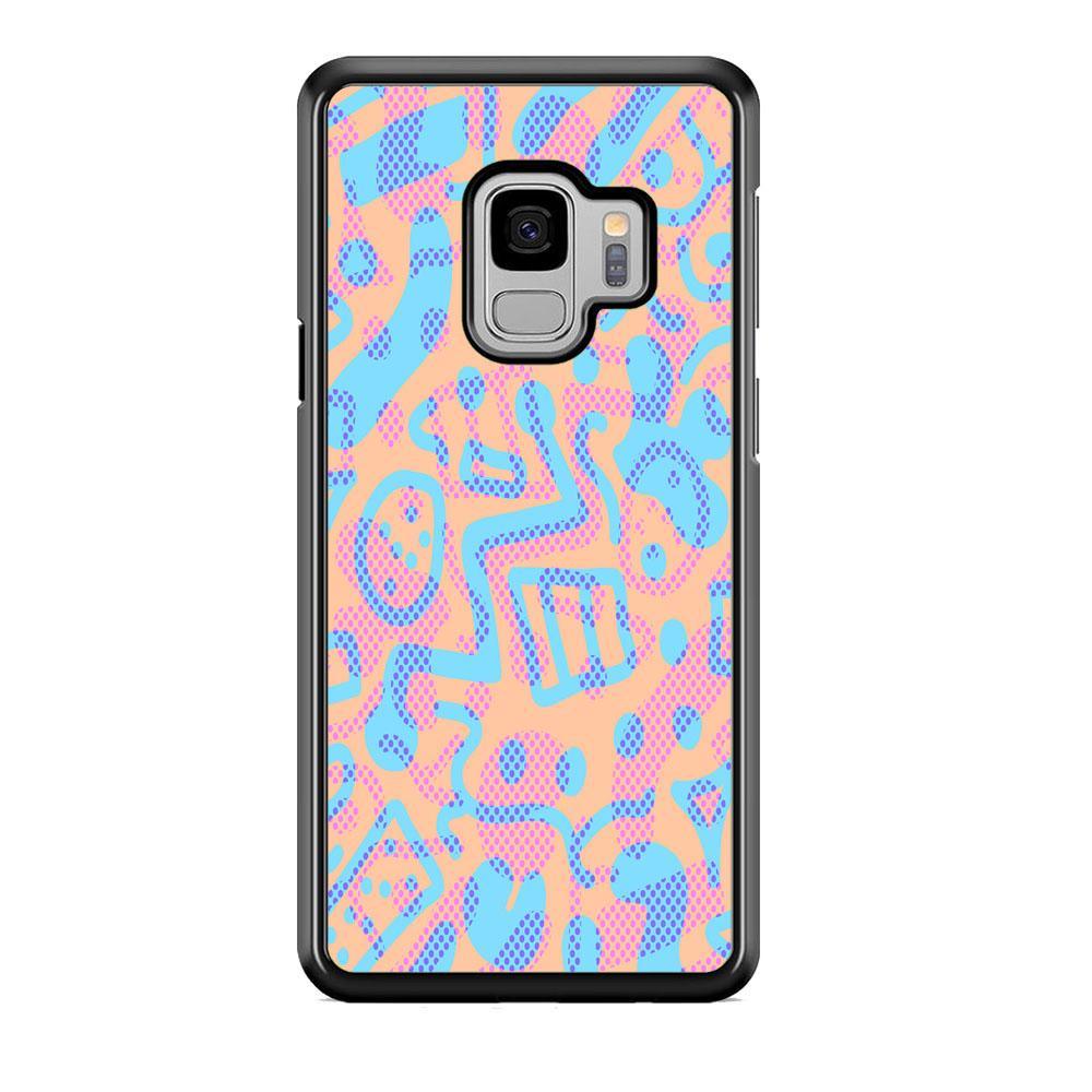 Shapes Abstract 05 Samsung Galaxy S9 Case-Rubber Black (2D Case)-Oxvistore