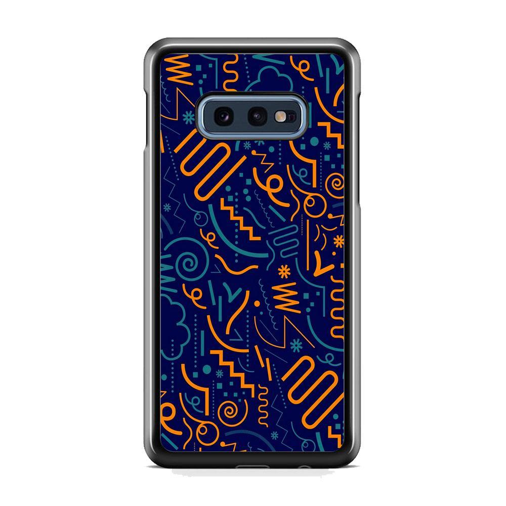 Shapes Abstract 06 Samsung Galaxy S10E Case-Rubber Black (2D Case)-Oxvistore