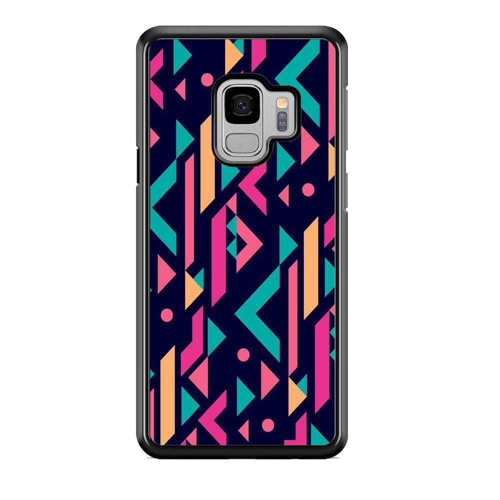 Shapes Abstract 07 Samsung Galaxy S9 Case-Rubber Black (2D Case)-Oxvistore