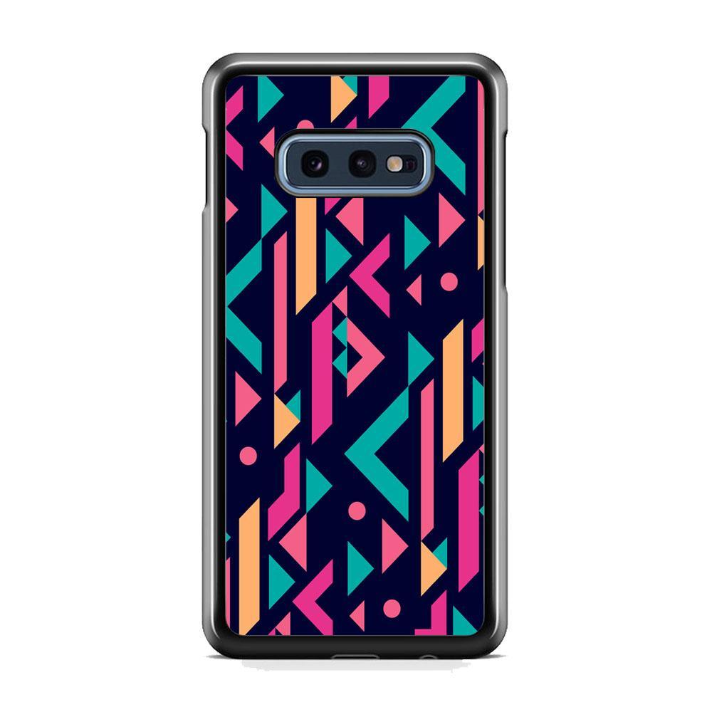 Shapes Abstract 07 Samsung Galaxy S10E Case-Rubber Black (2D Case)-Oxvistore