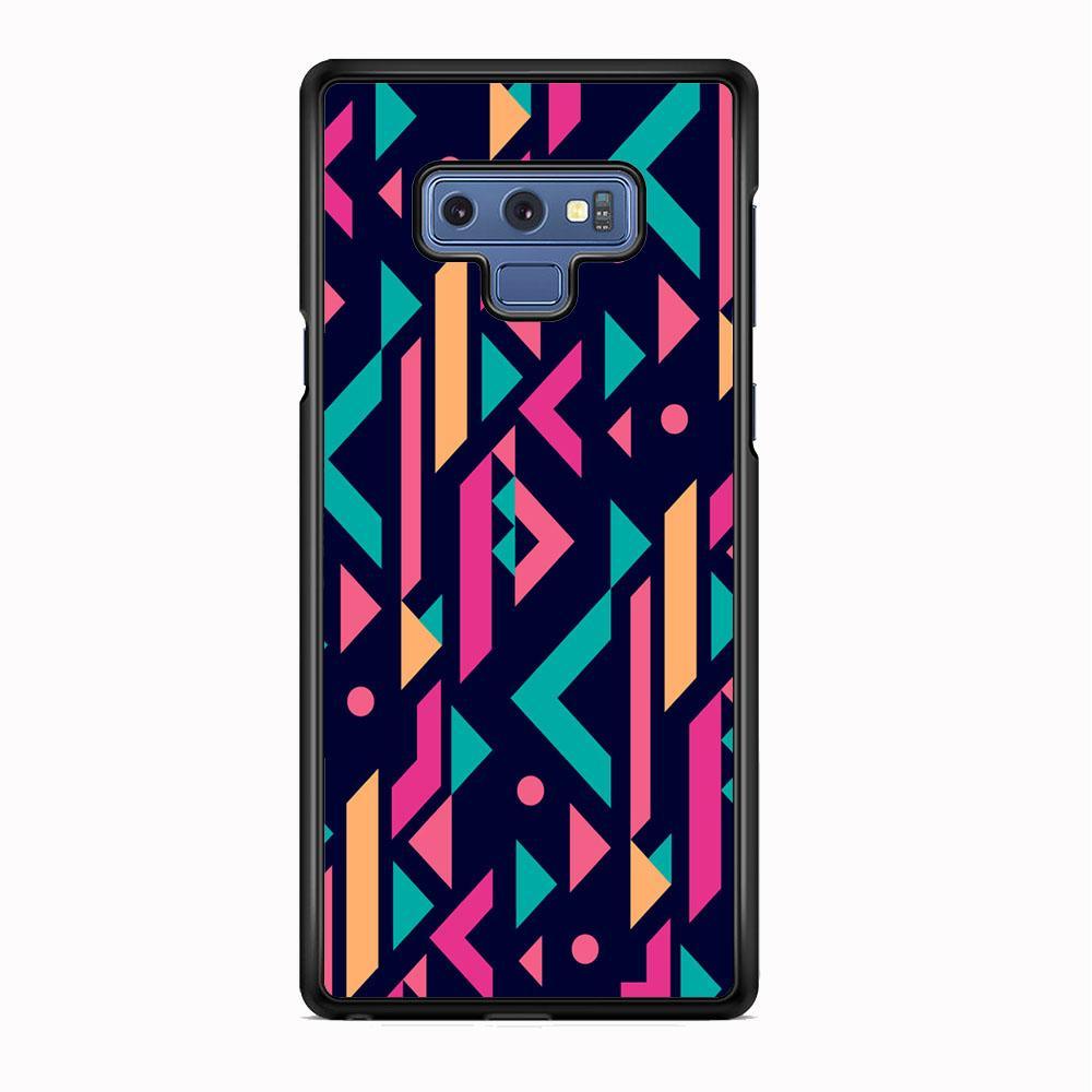 Shapes Abstract 07 Samsung Galaxy Note 9 Case-Rubber Black (2D Case)-Oxvistore