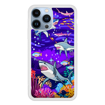 Shark Fish Cartoon 2D Rubber Phone Case