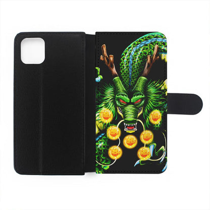 Shenron Dragon Ball Z Black Flip Wallet Phone Case-Oxvistore