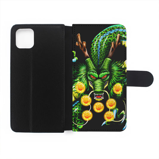 Shenron Dragon Ball Z Black Flip Wallet Phone Case