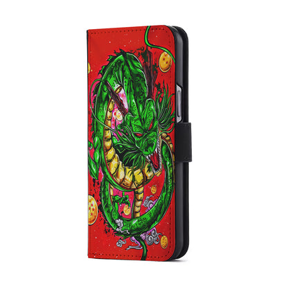 Shenron Dragon Ball Z Red Flip Wallet Phone Case