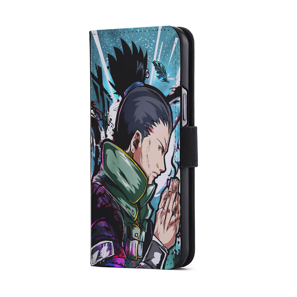 Shikamaru Nara Naruto Art Flip Wallet Phone Case