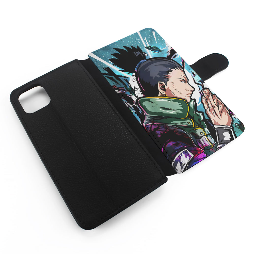 Shikamaru Nara Naruto Art Flip Wallet Phone Case