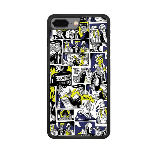 Silent Riders Gone Bad iPhone 8 Plus Case-Rubber White (2D Case)-Oxvistore