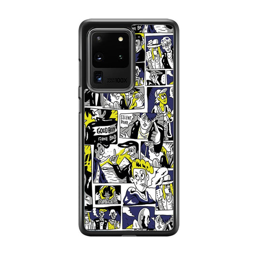 Silent Riders Gone Bad Samsung Galaxy S20 Ultra Case-Rubber Black (2D Case)-Oxvistore